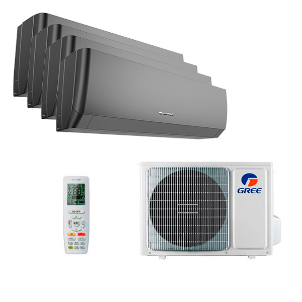 Gree PULAR R32 BLACK на 4 блока