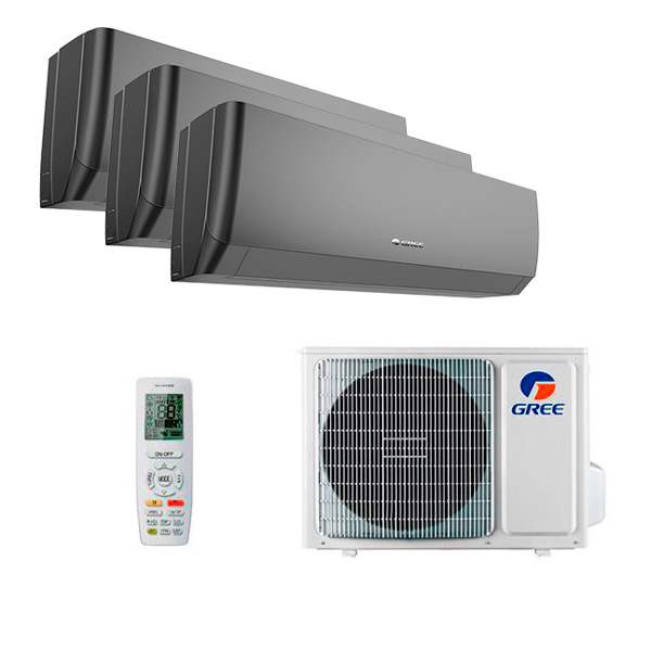 Gree PULAR R32 BLACK на 3 блока